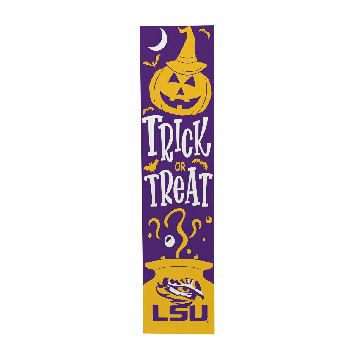 47" Double Sided Leaner, Louisiana State University, Halloween - Collegiate Home