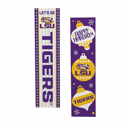 47" Double Sided Leaner, Louisiana State University, Christmas - Collegiate Home