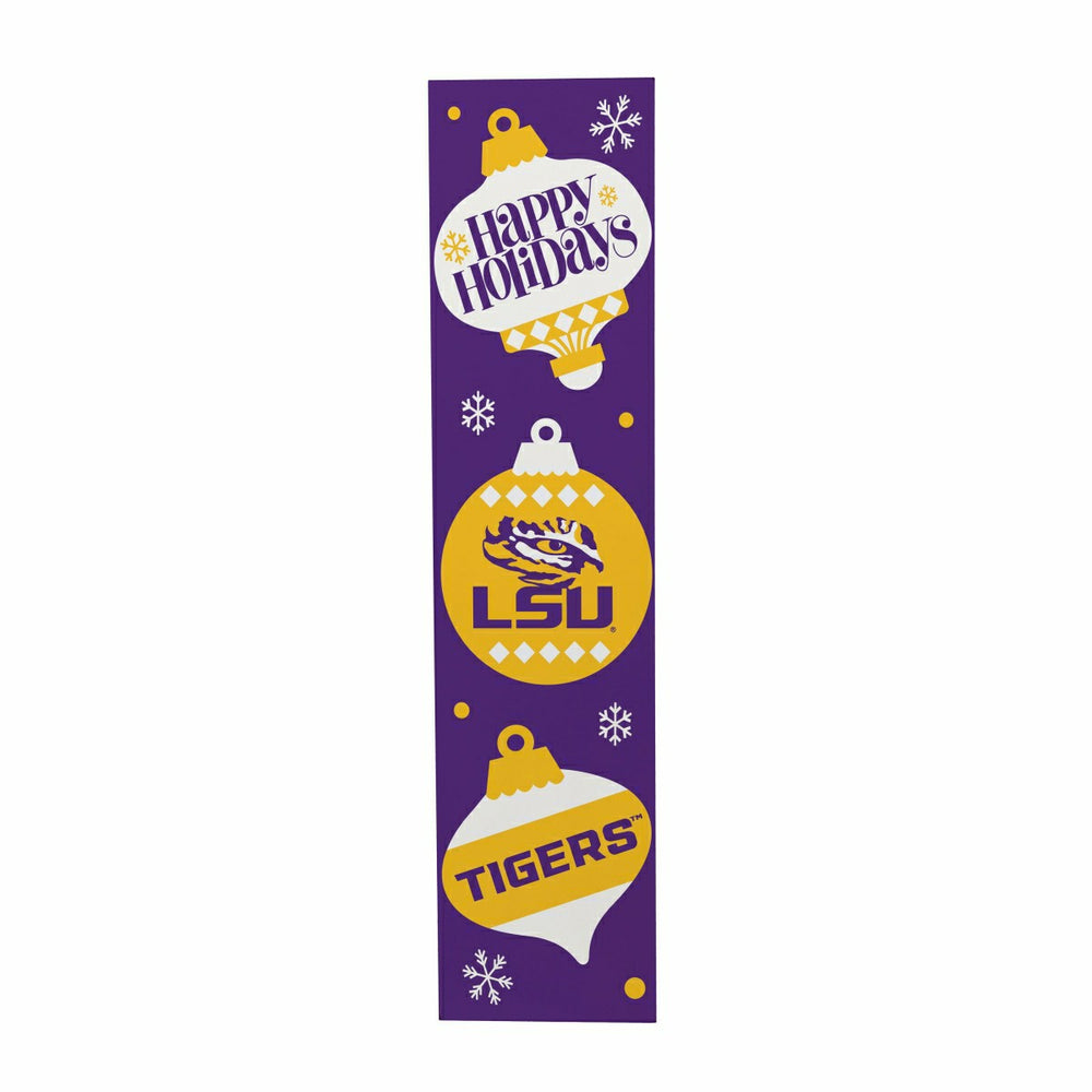 47" Double Sided Leaner, Louisiana State University, Christmas - Collegiate Home