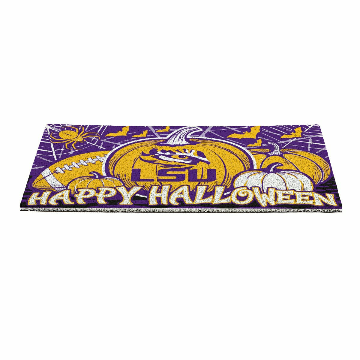 Louisiana State University Halloween PVC Mat, 28"x16" - Collegiate