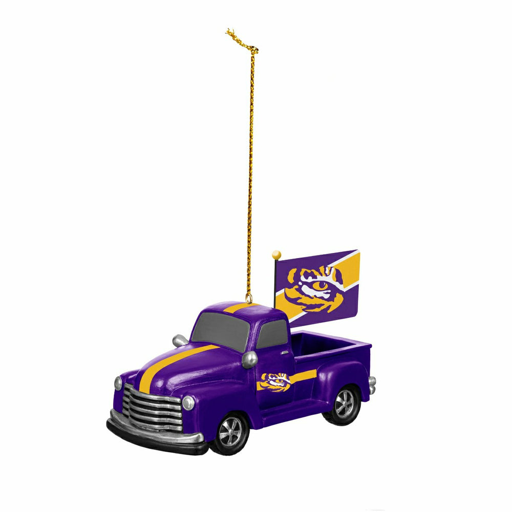 Louisiana State University Rally Truck Ornament, Set of 2 - Collegiate Home