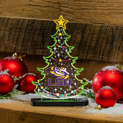Louisiana State University College Holiday Tree Desklite LED Decor - Collegiate Home