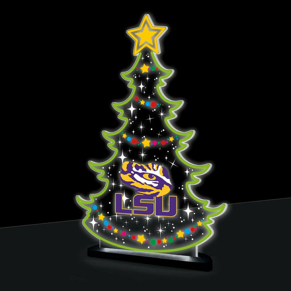 Louisiana State University College Holiday Tree Desklite LED Decor - Collegiate Home