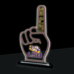 Louisiana State University College Foam Finger Desklite LED Decor - Collegiate Home