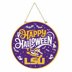 Louisiana State University Halloween Round Door Décor with Hanging Rop - Collegiate Home