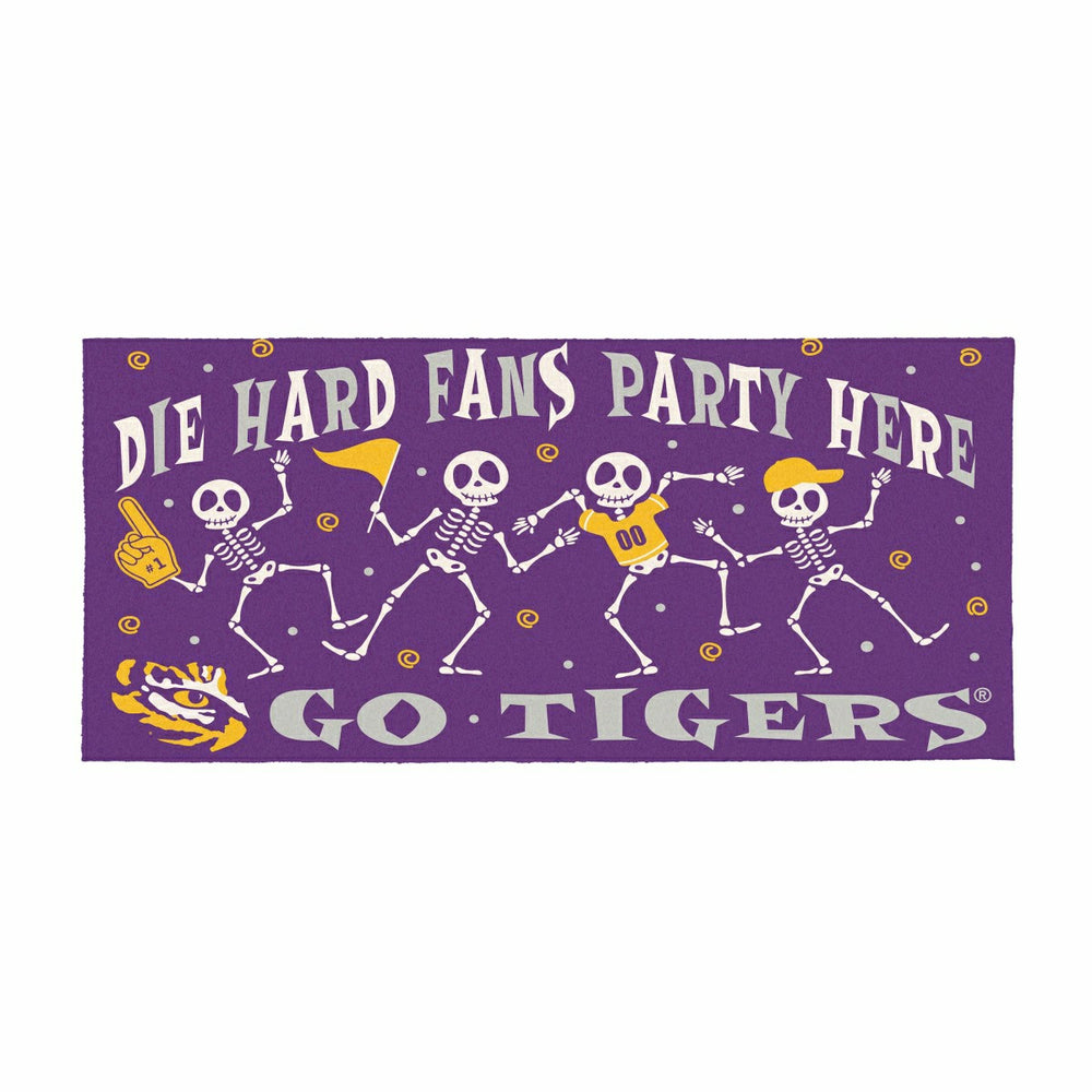 Louisiana State University Flocked Coir Halloween Sassafras Switch Mat - Collegiate