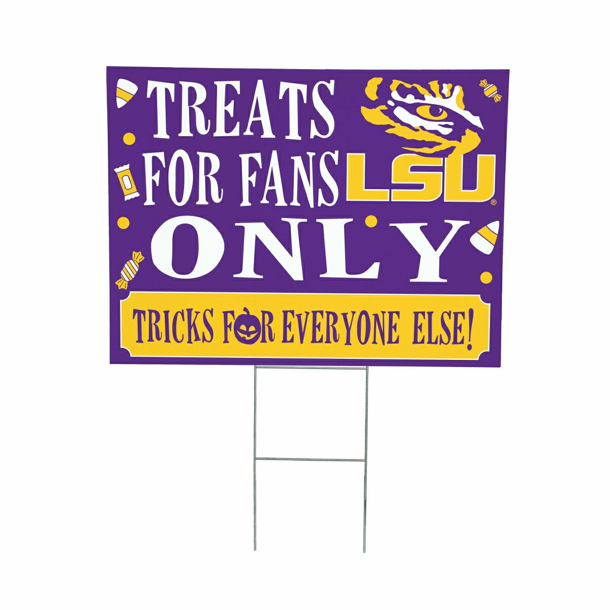 Louisiana State University Yard Sign, Halloween Treats for Fans - Collegiate Home