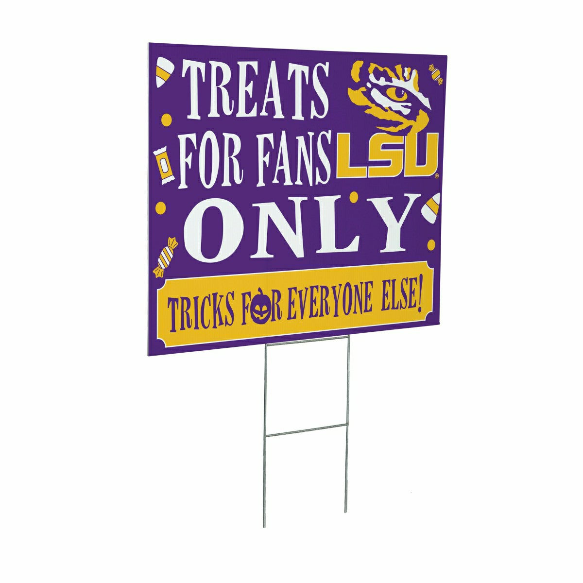 Louisiana State University Yard Sign, Halloween Treats for Fans - Collegiate Home