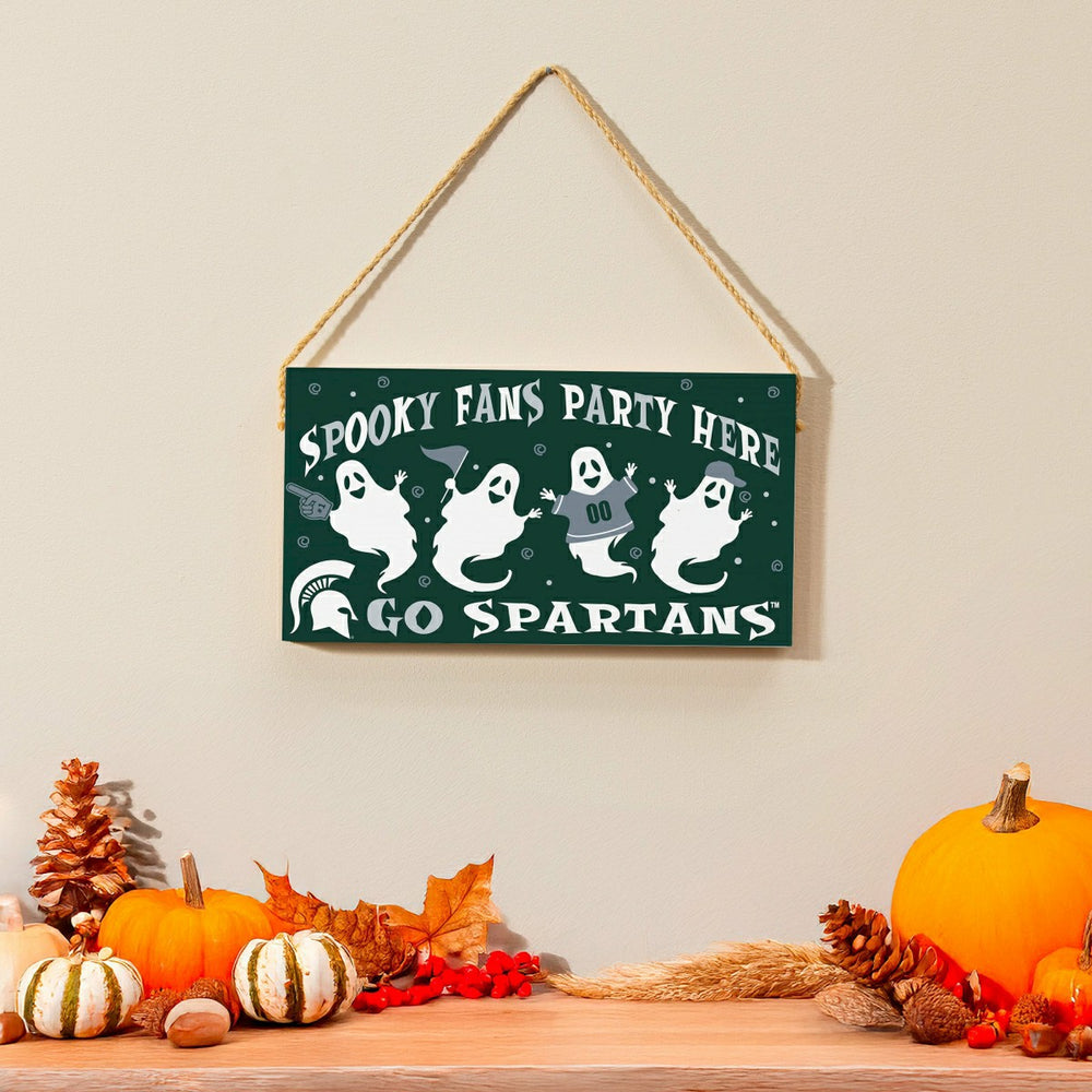 Michigan State University Halloween Wood Wall Sign, 6x11 - Collegiate Home