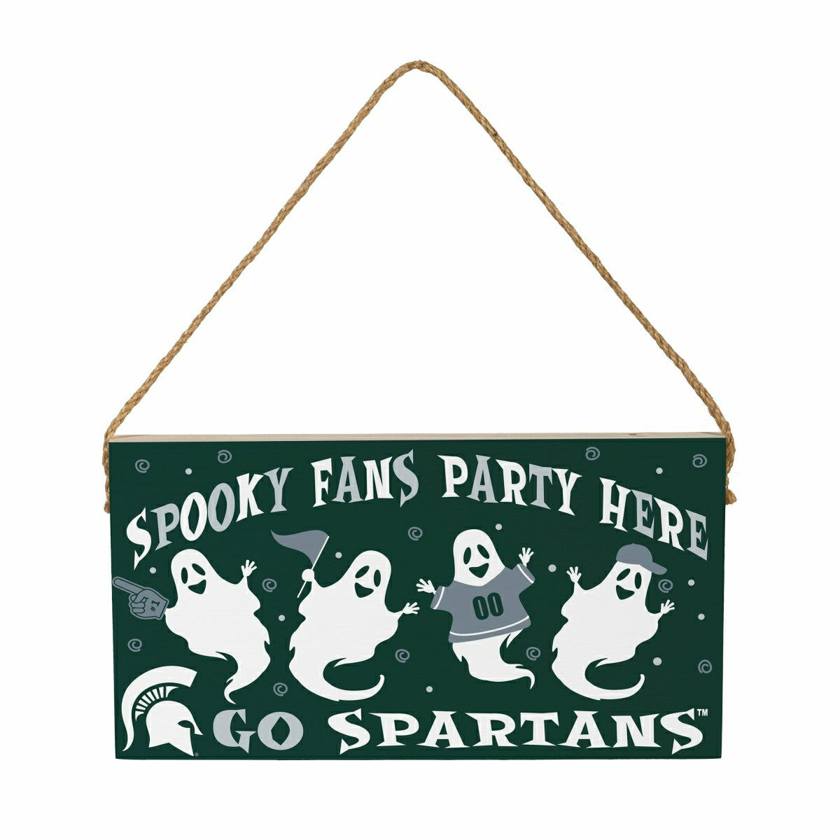 Michigan State University Halloween Wood Wall Sign, 6x11 - Collegiate Home