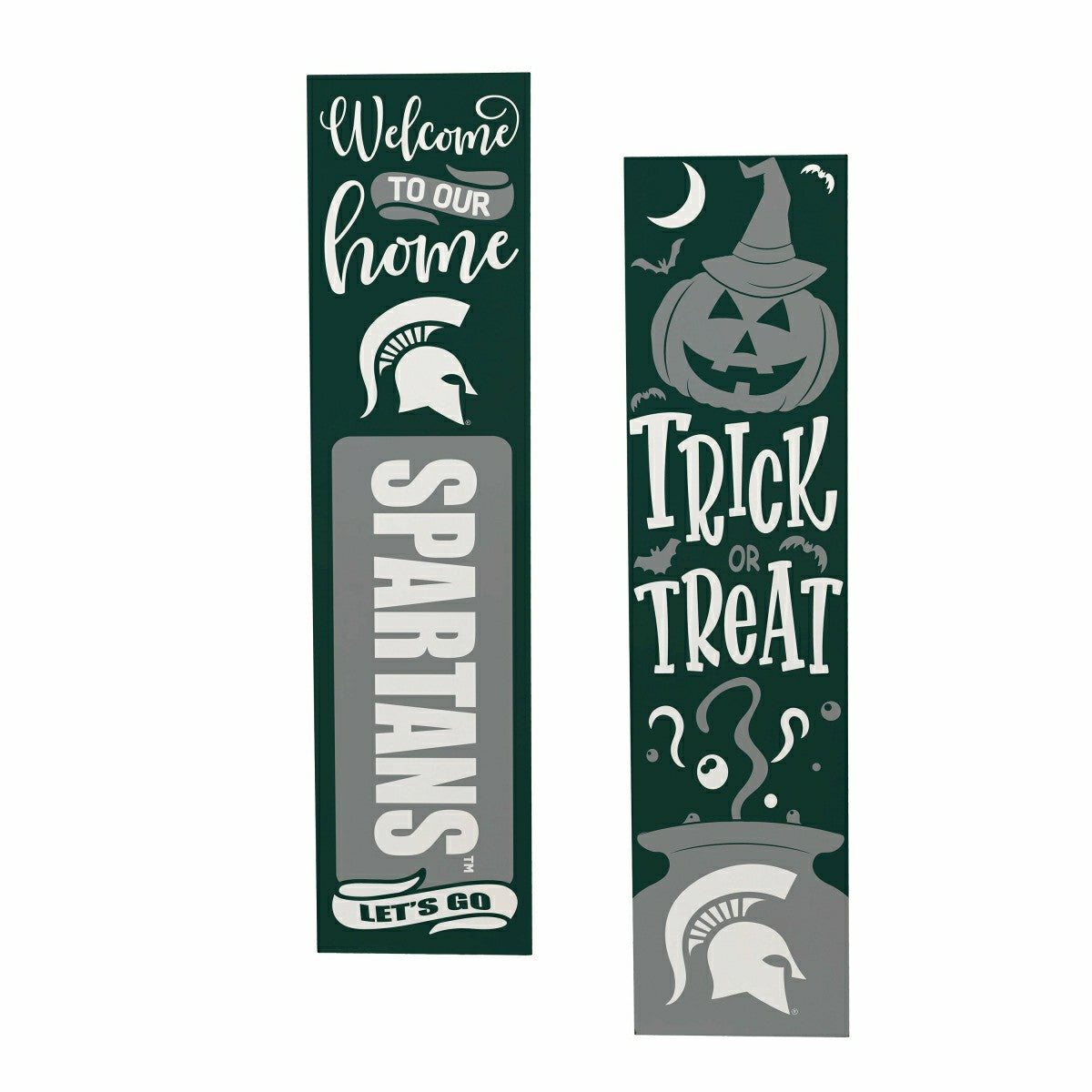 47" Double Sided Leaner, Michigan State University, Halloween - Collegiate Home