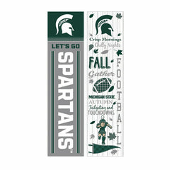 46" Double Sided Leaner, Michigan State University, Fall Seasonal - Collegiate Home