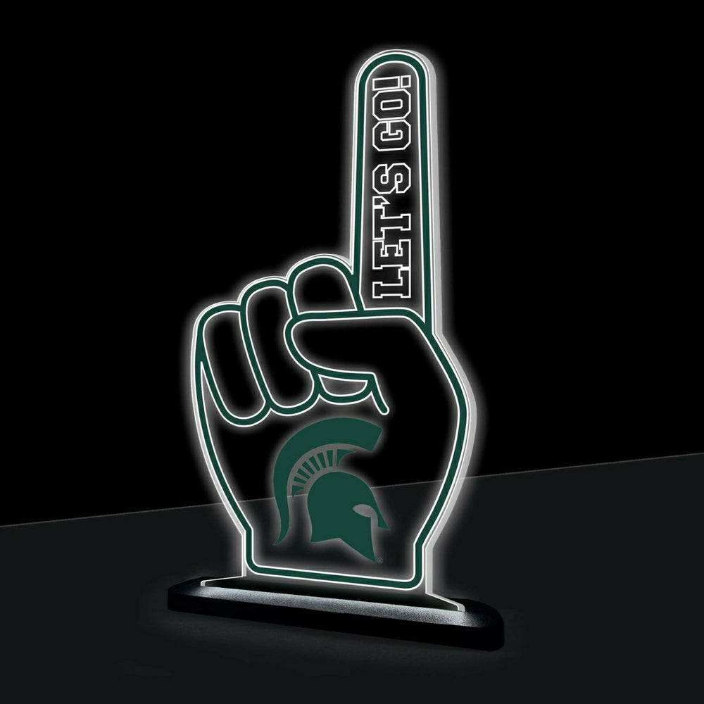 Michigan State University College Foam Finger Desklite LED Decor - Collegiate Home