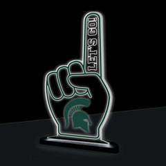 Michigan State University College Foam Finger Desklite LED Decor - Collegiate Home