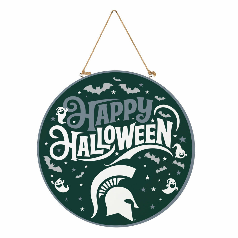 Michigan State University Halloween Round Door Décor with Hanging Rope - Collegiate Home