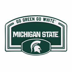 Michigan State University USA Embossed Steel Wall Sign, 11" x 17" - Collegiate Home