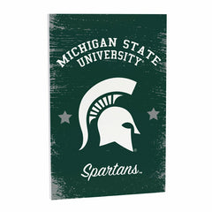 Michigan State University Wood Wall Sign, 16x24 - Collegiate Home