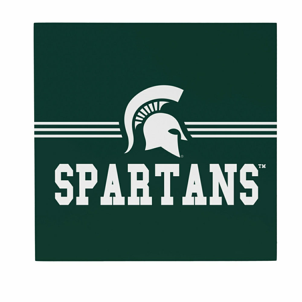 Michigan State University Wood Wall Sign, 12x12 - Collegiate Home