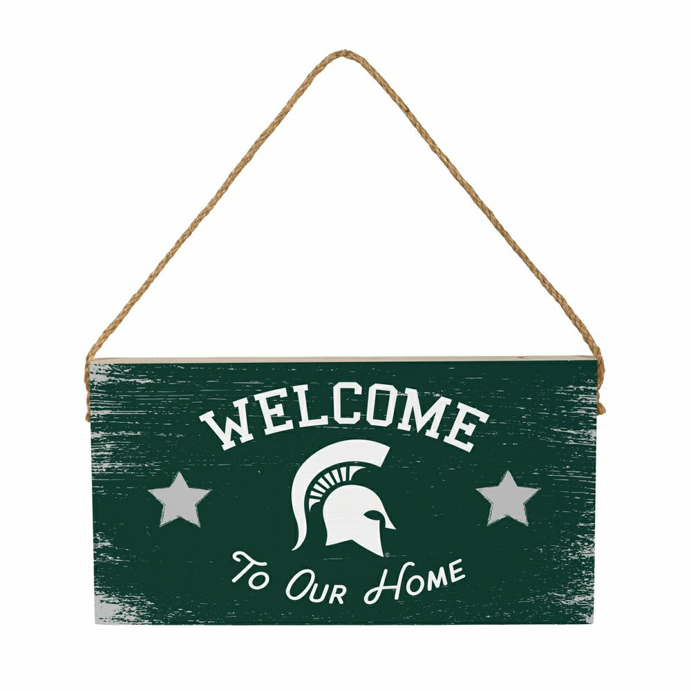 Michigan State University Wood Wall Sign, 6x11 - Collegiate Home