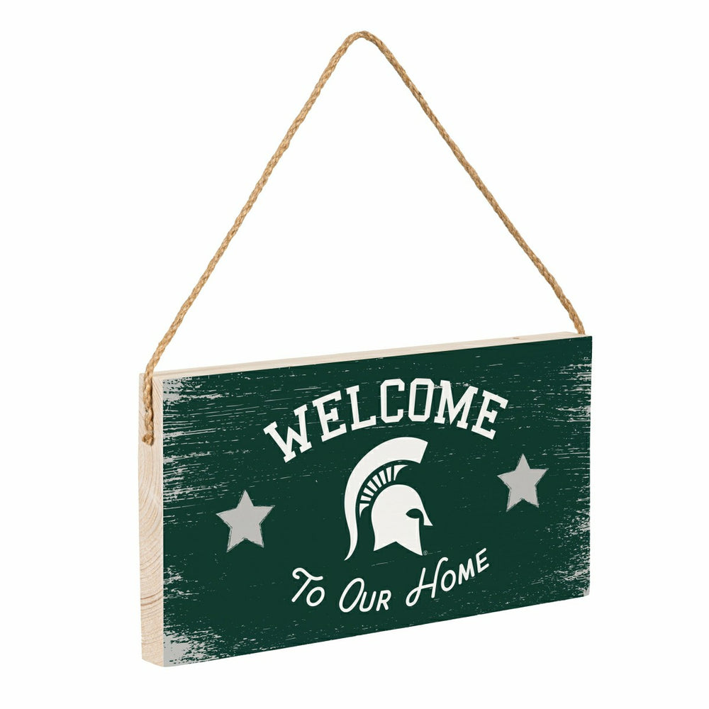 Michigan State University Wood Wall Sign, 6x11 - Collegiate Home