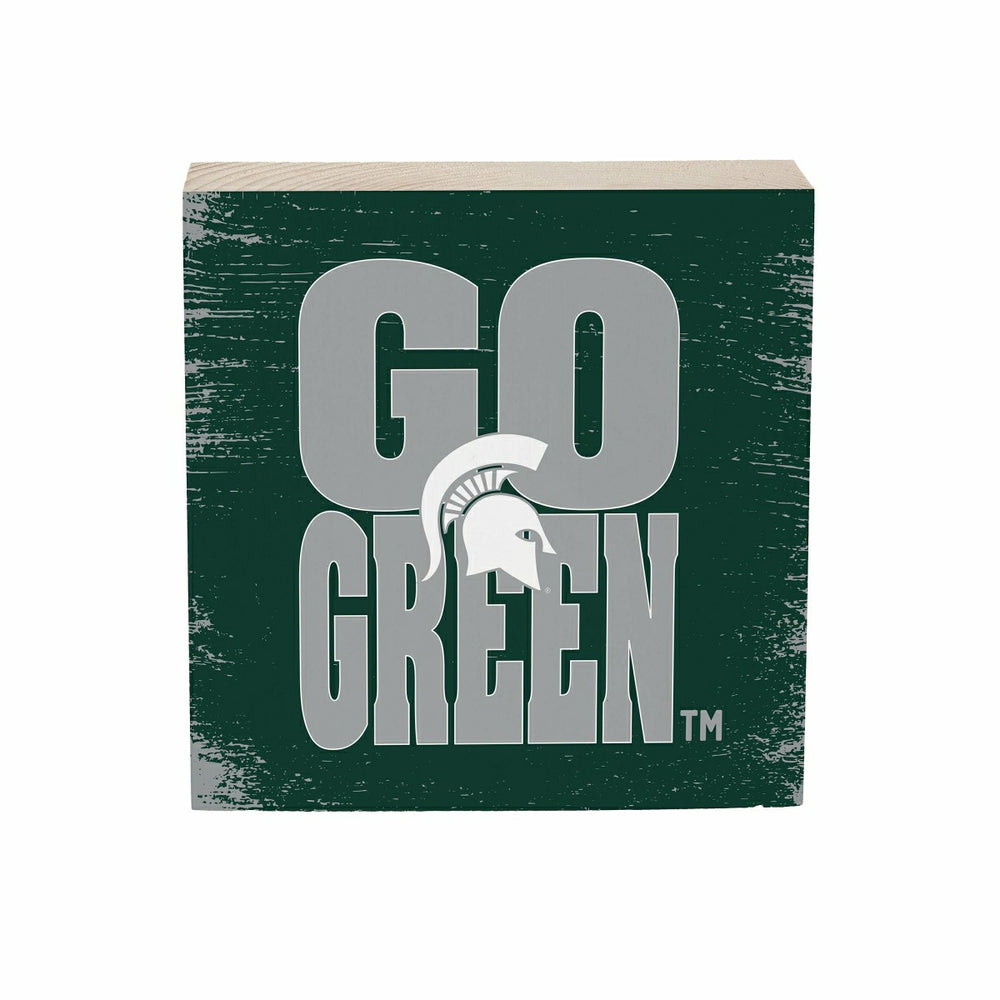 Michigan State University Plock, Down Home Fans, 6x6 - Collegiate Home