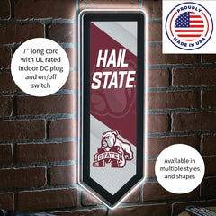 LED Wall Decor, Pennant, Mississippi State University - Collegiate Home