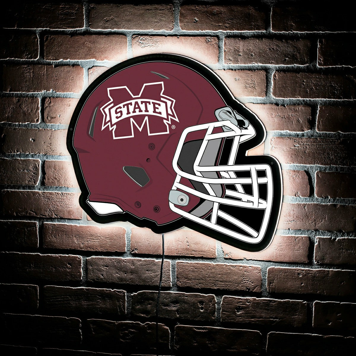 LED Wall Decor, Helmet, Mississippi State University - Collegiate Home