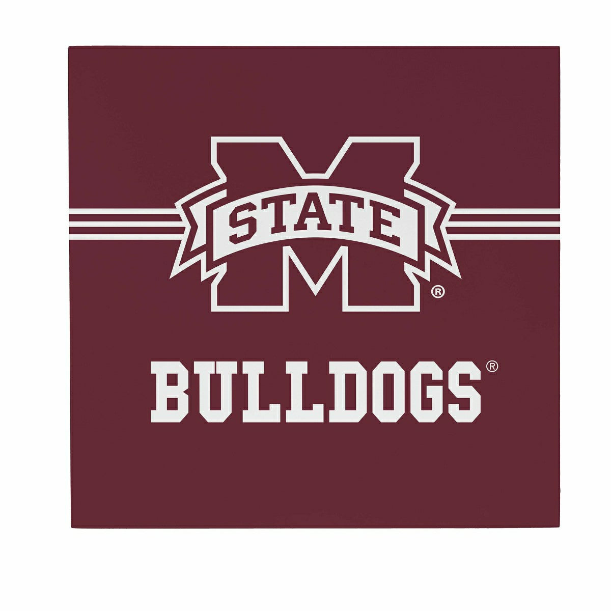 Mississippi State University Wood Wall Sign, 12x12 - Collegiate Home