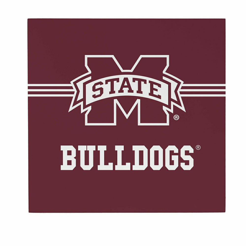 Mississippi State University Wood Wall Sign, 12x12 - Collegiate Home