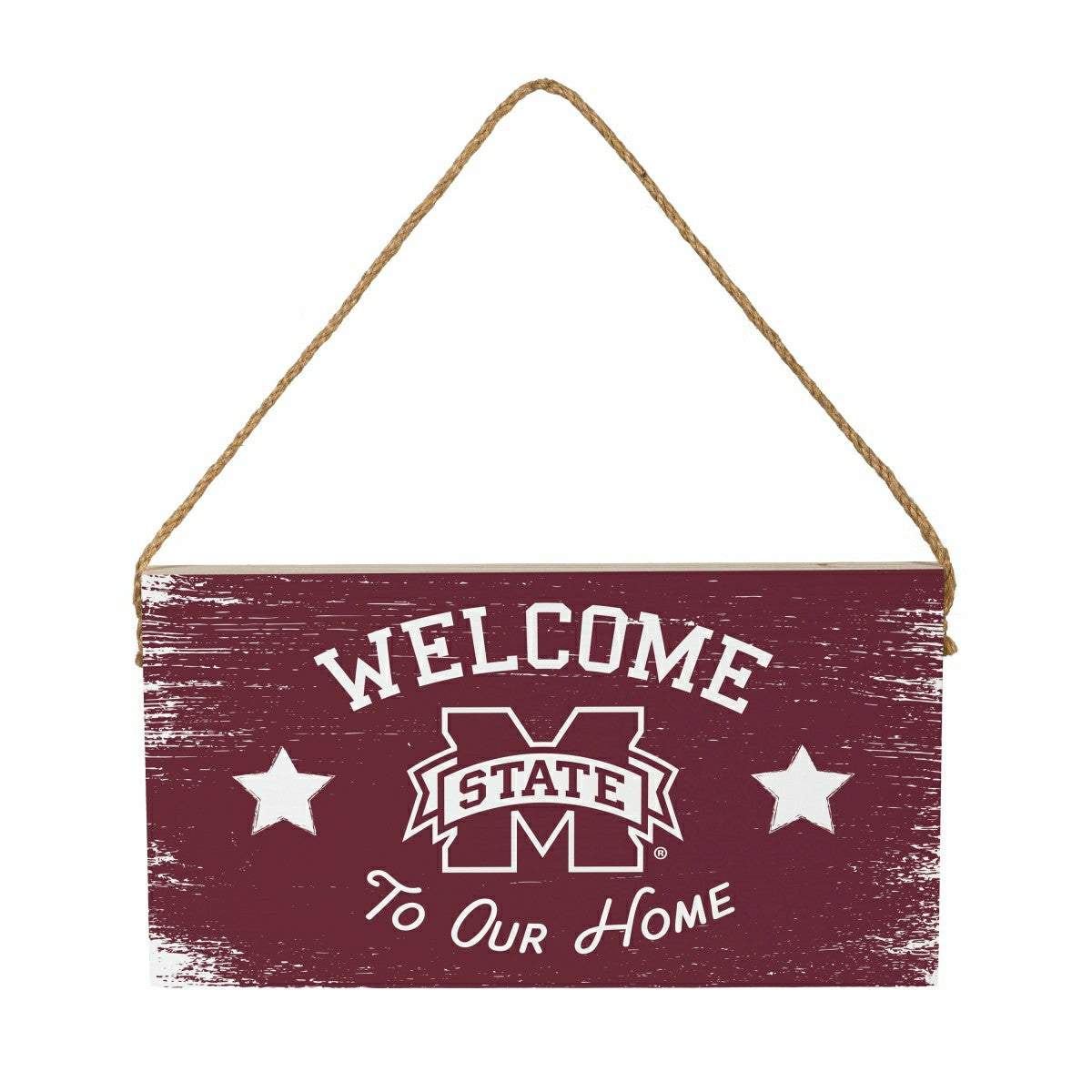 Mississippi State University Wood Wall Sign, 6x11 - Collegiate Home