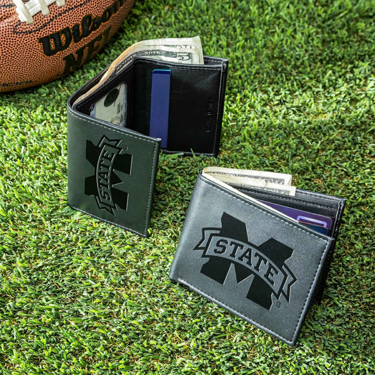 Mississippi State University, Bi-Fold and Tri-Fold Wallet Gift Set, Bl - Collegiate Home