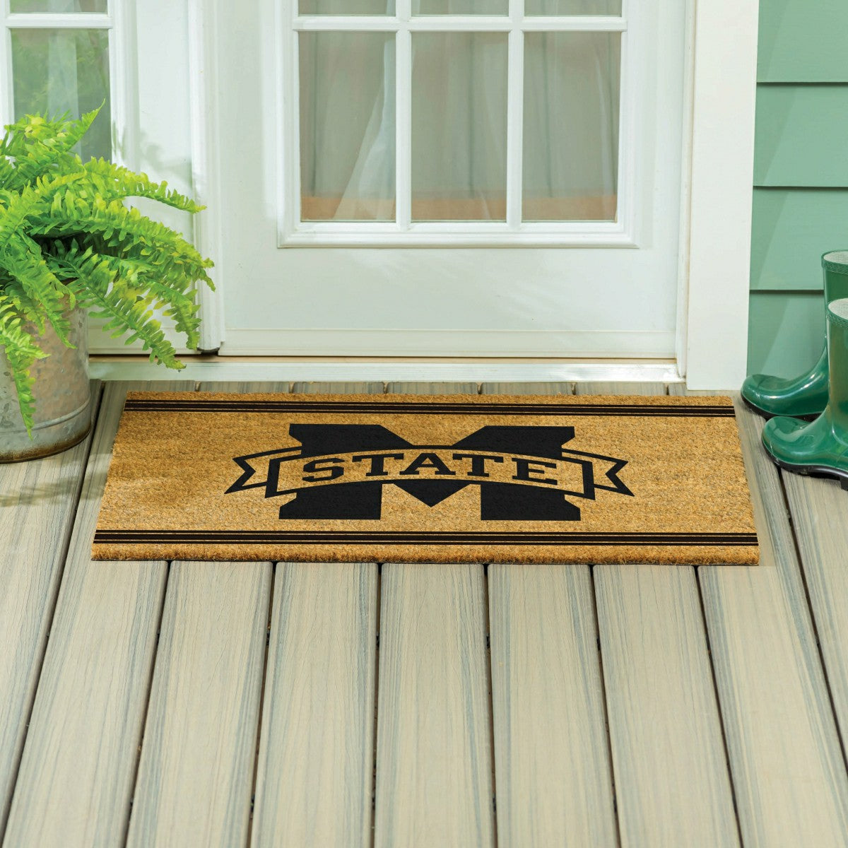 Mississippi State University Large One Color Coir Mat, 36"x24" - Collegiate