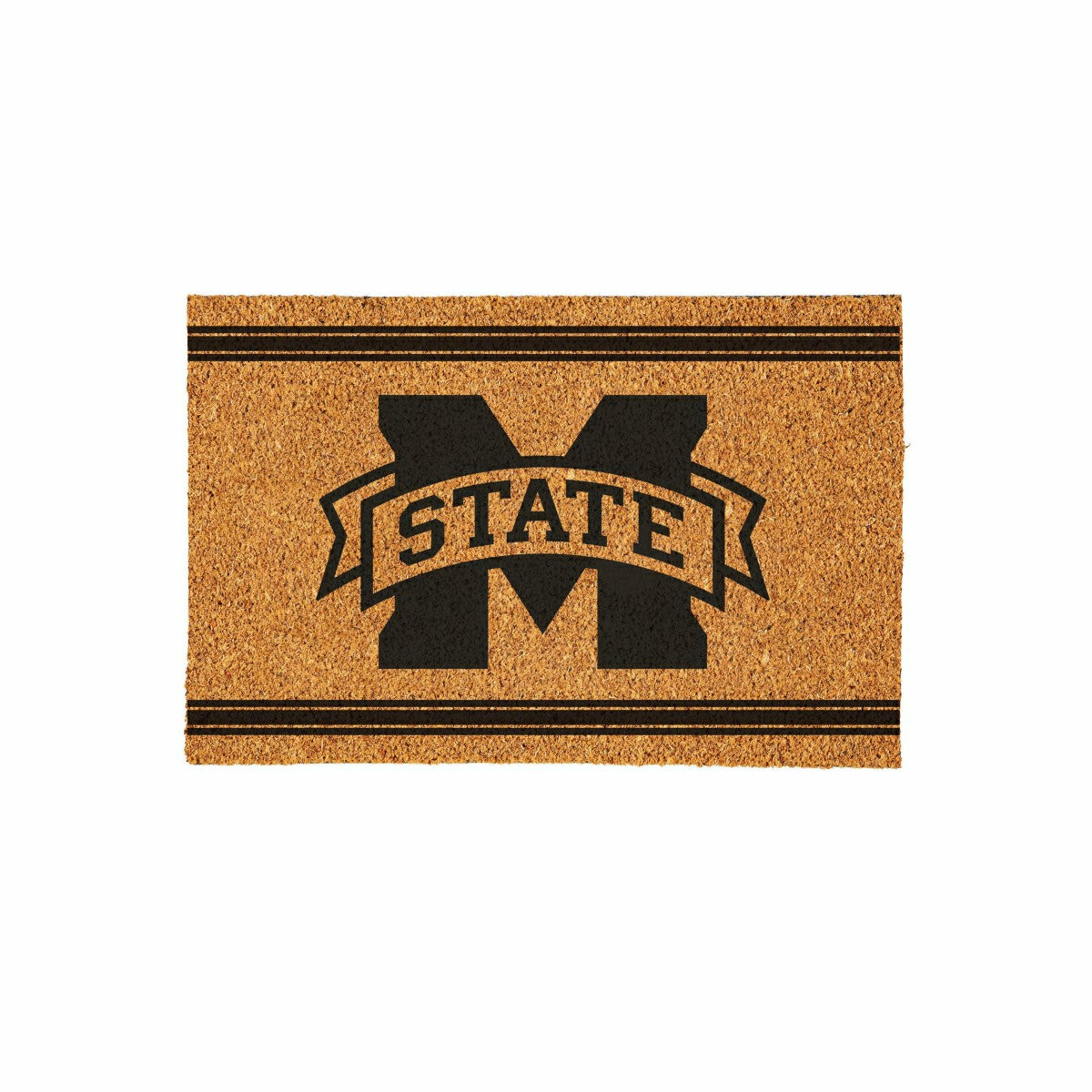 Mississippi State University Large One Color Coir Mat, 36"x24" - Collegiate