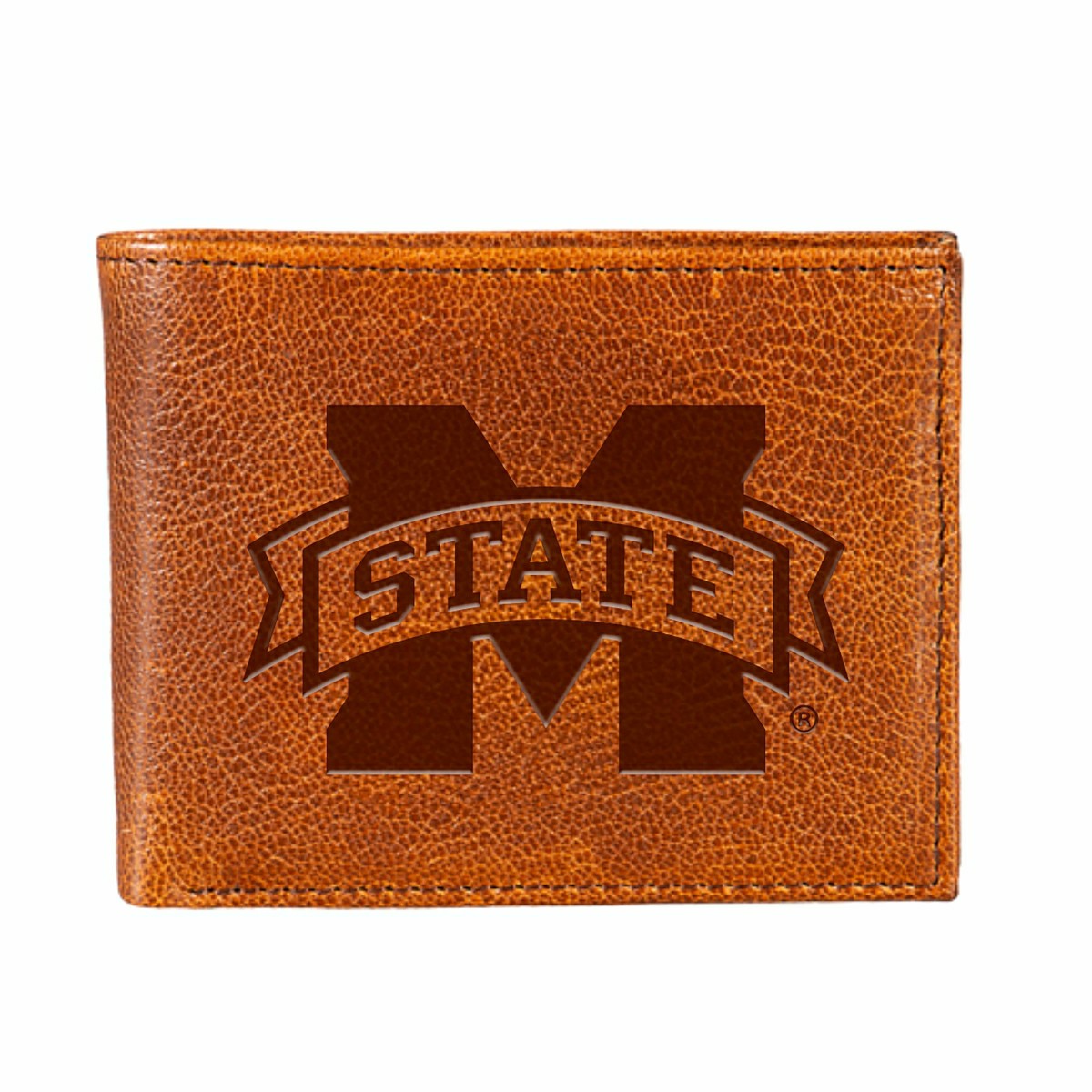 Mississippi State University, Embossed 100% Genuine Tumbled Leather Pa - Collegiate Home