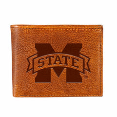 Mississippi State University, Embossed 100% Genuine Tumbled Leather Pa - Collegiate Home