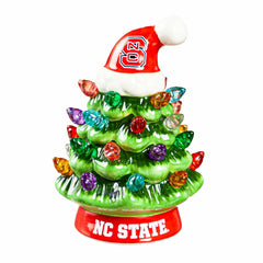 4" Mini LED Tabletop Christmas Tree, Set of 2, North Carolina State Un - Collegiate Home