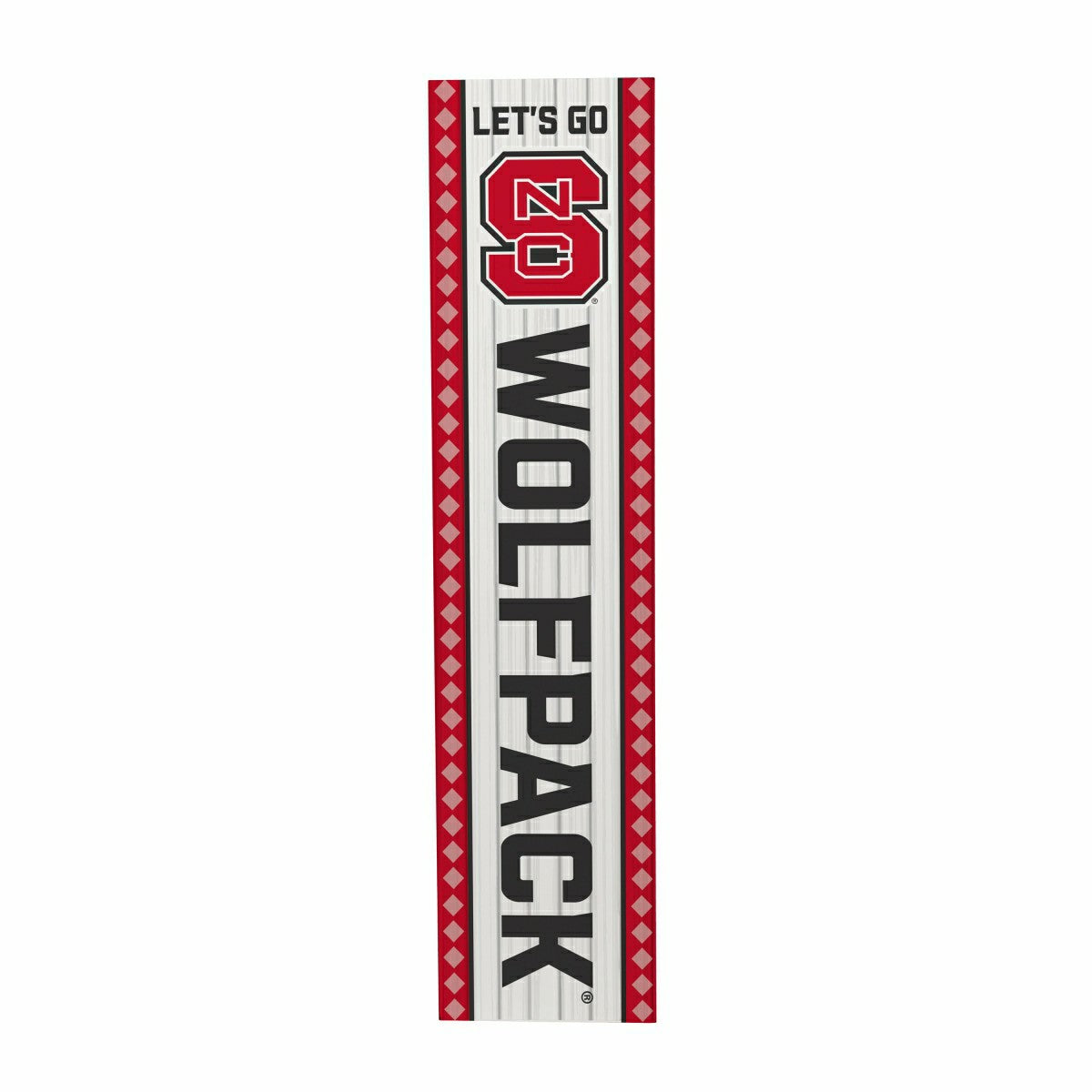 47" Double Sided Leaner, North Carolina State University, Christmas - Collegiate Home