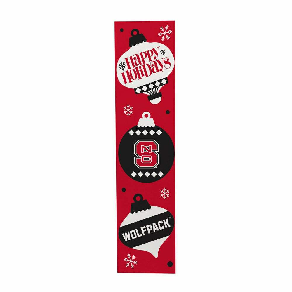 47" Double Sided Leaner, North Carolina State University, Christmas - Collegiate Home