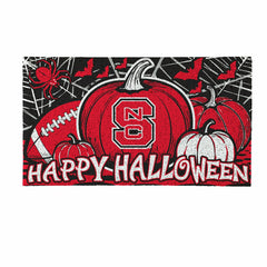 North Carolina State University Halloween PVC Mat, 28"x16" - Collegiate