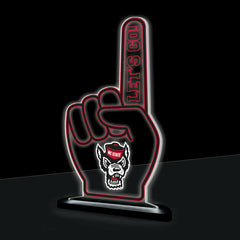 North Carolina State University College Foam Finger Desklite LED Decor - Collegiate Home