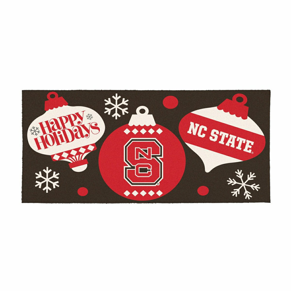 North Carolina State University Holiday Flocked Coir Sassafras Switch  - Collegiate
