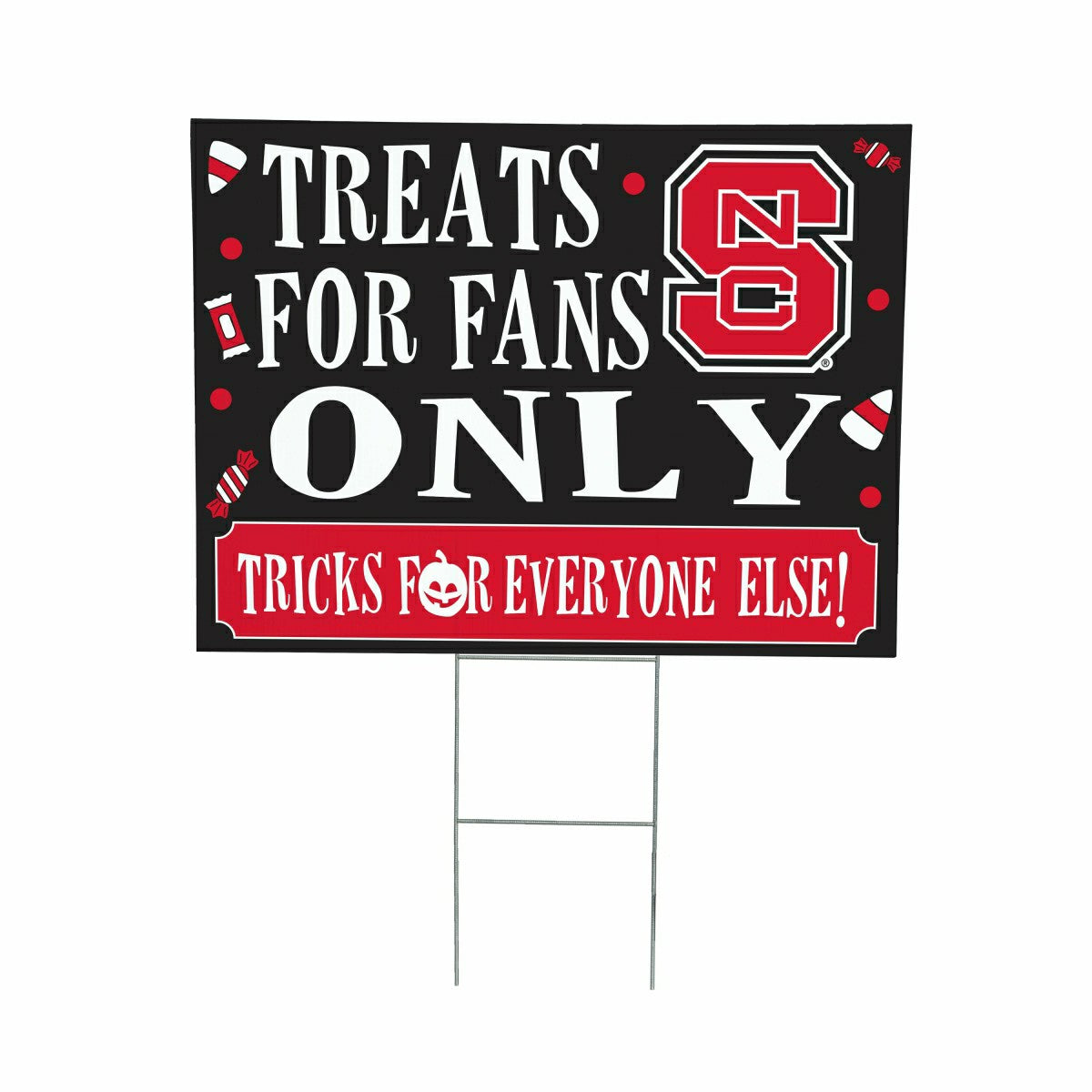 North Carolina State University Yard Sign, Halloween Treats for Fans - Collegiate Home