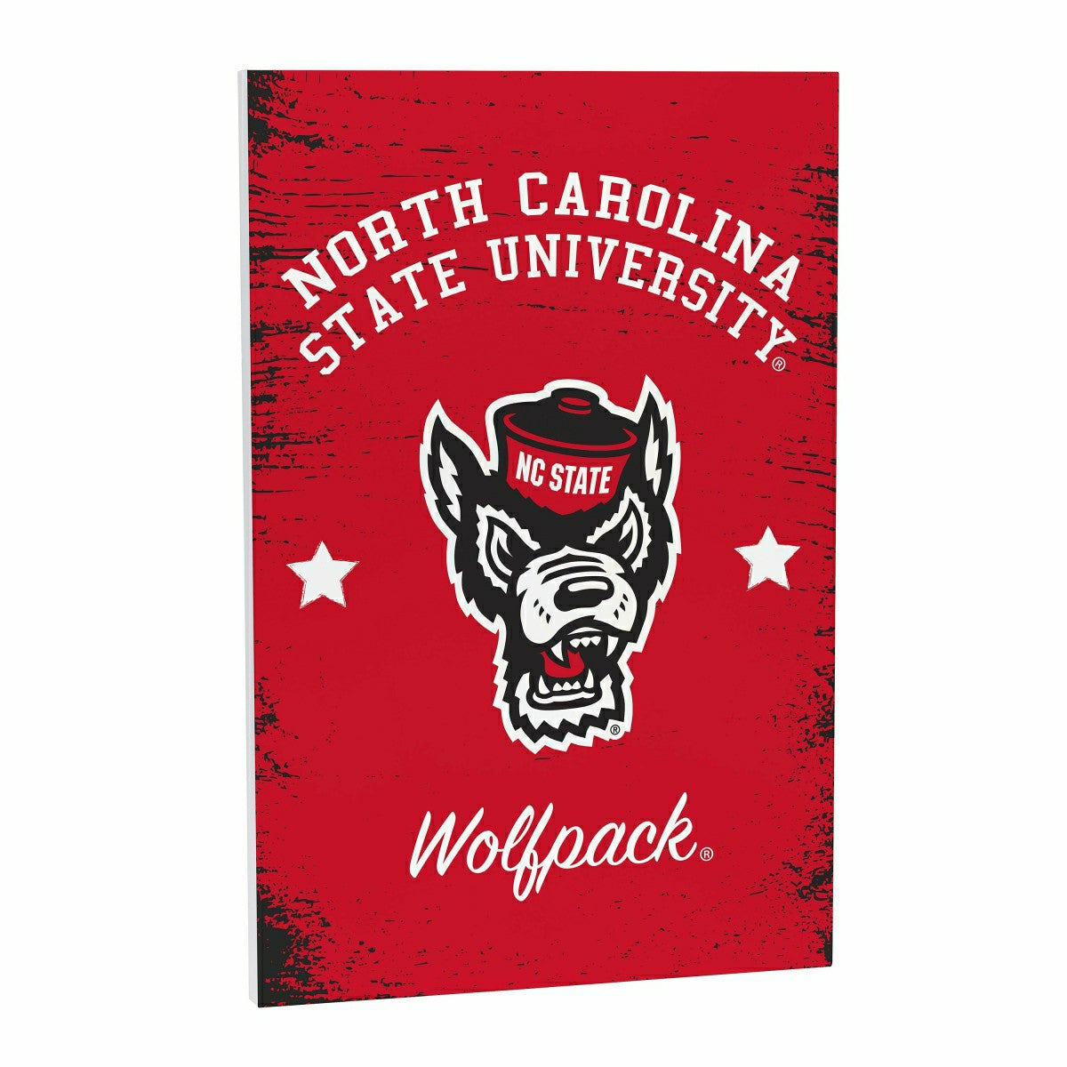 North Carolina State University Wood Wall Sign, 16x24 - Collegiate Home