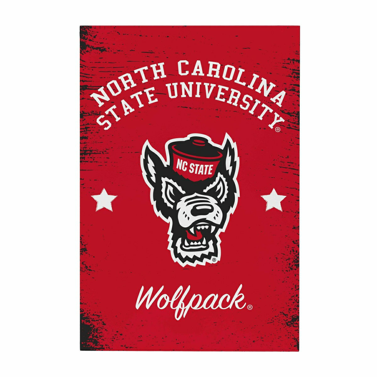 North Carolina State University Wood Wall Sign, 16x24 - Collegiate Home