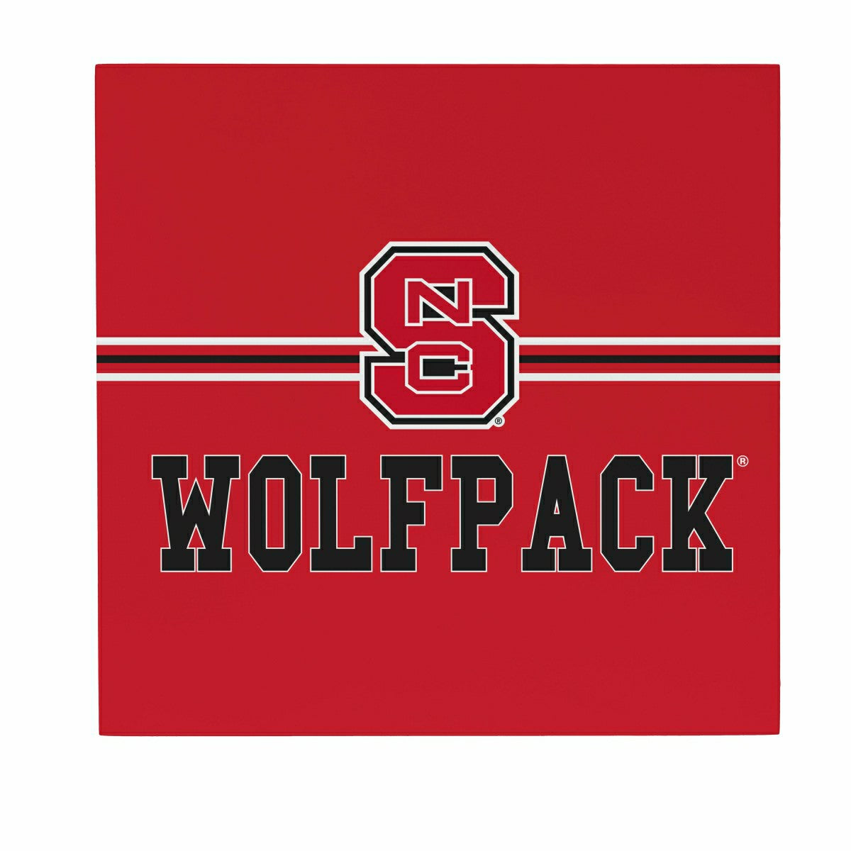 North Carolina State University Wood Wall Sign, 12x12 - Collegiate Home