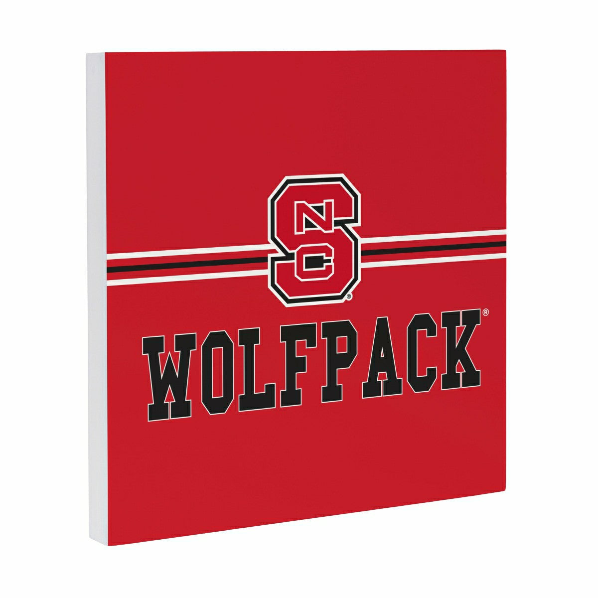North Carolina State University Wood Wall Sign, 12x12 - Collegiate Home