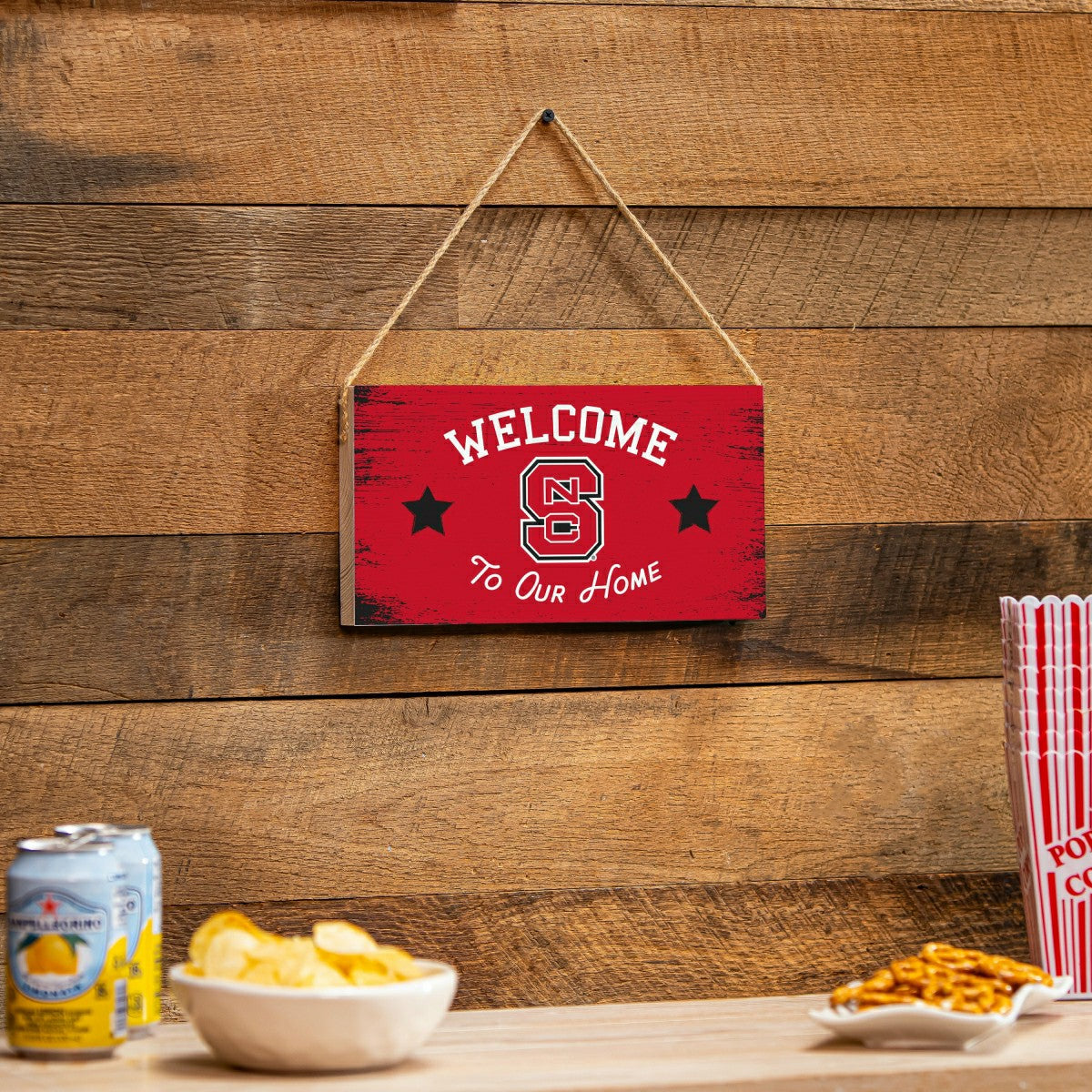 North Carolina State University Wood Wall Sign, 6x11 - Collegiate Home
