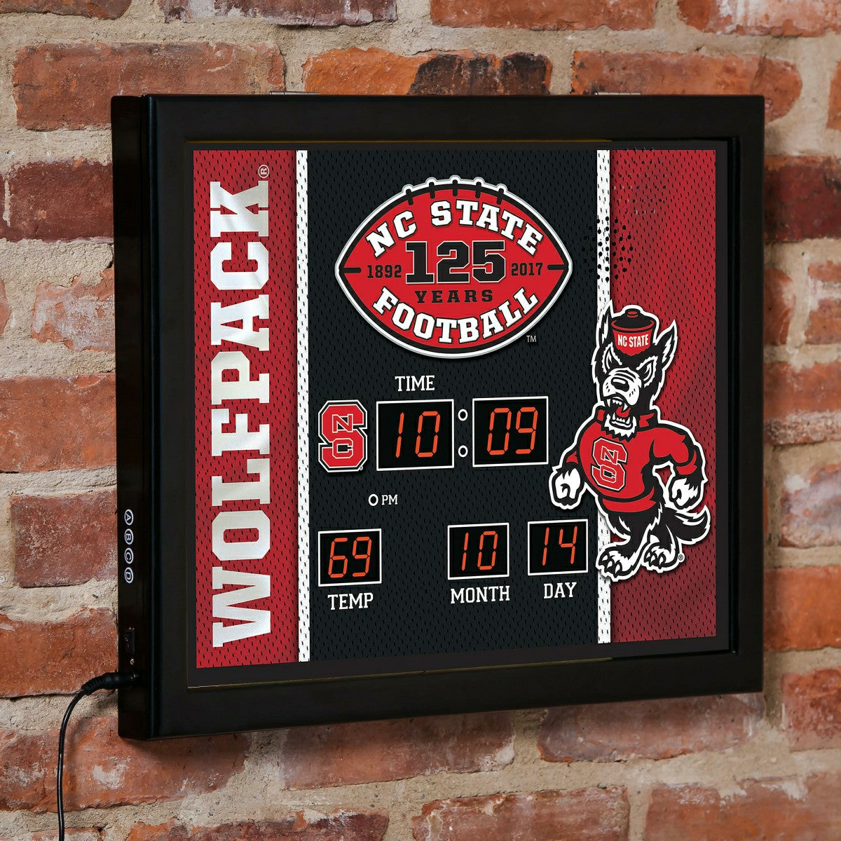 Scoreboard Wall Clock, North Carolina State - Collegiate Home