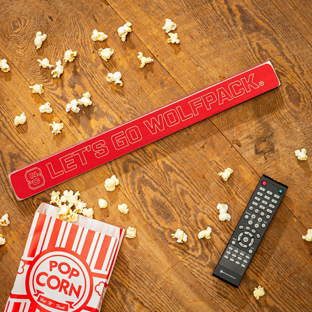 North Carolina State University Engraved Wood Sign, 1.5" x 18" - Collegiate Home