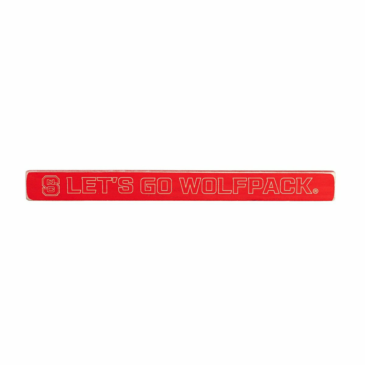 North Carolina State University Engraved Wood Sign, 1.5" x 18" - Collegiate Home